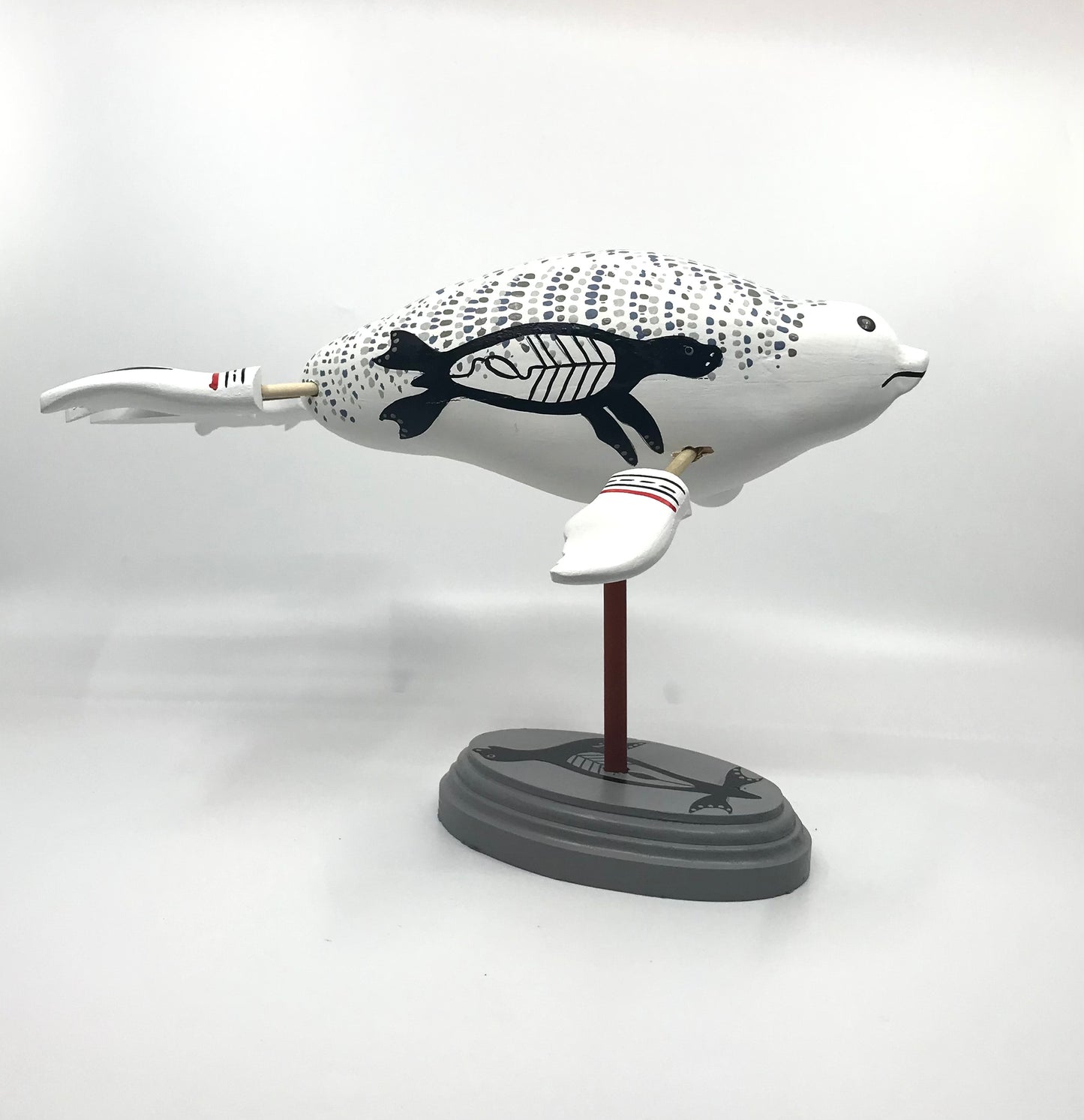 Sculpture - Amos; Wood & Paint, Spirit Animal