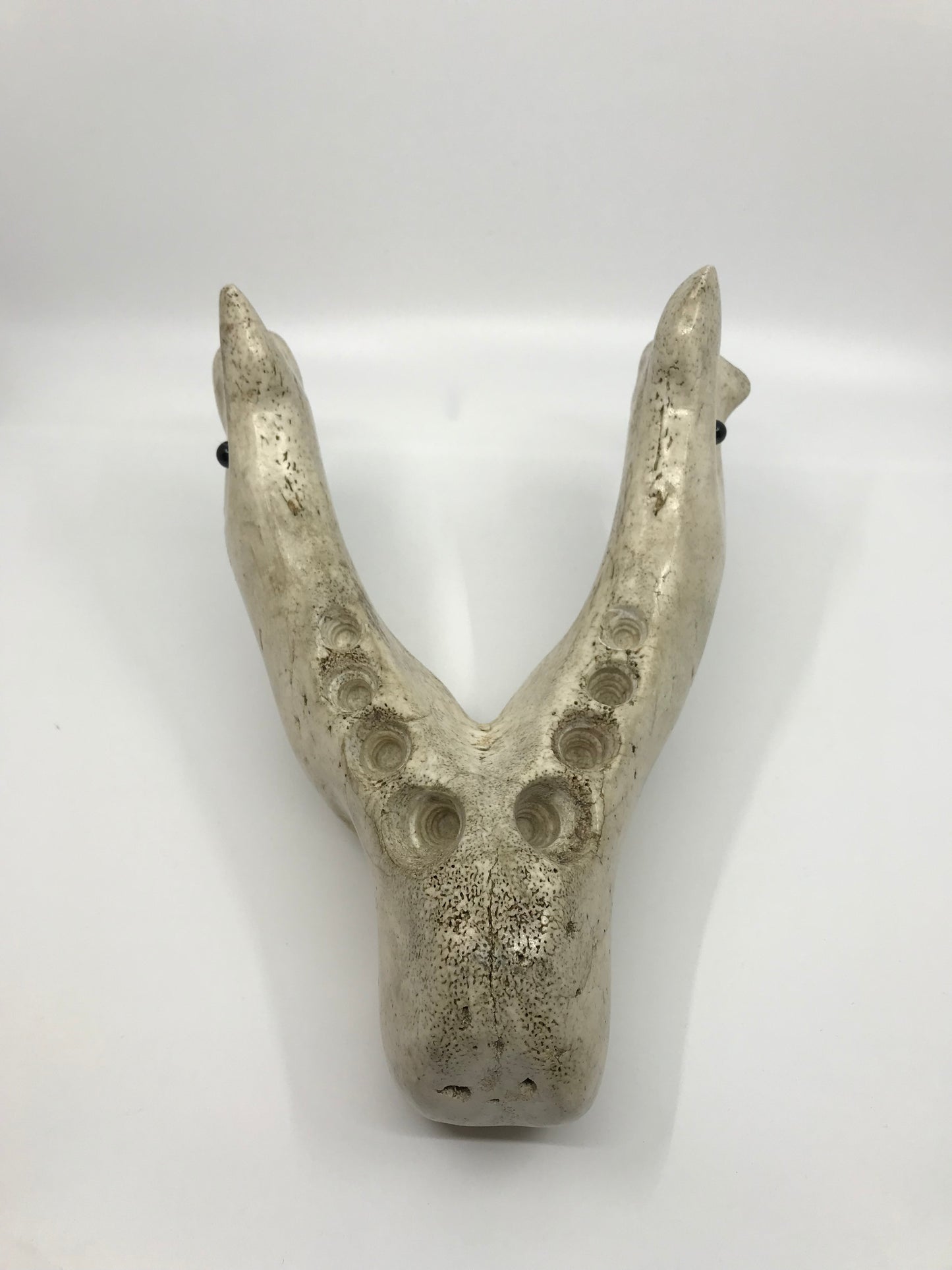 Sculpture- Vavalis; Animal Face w Beaded Eyes