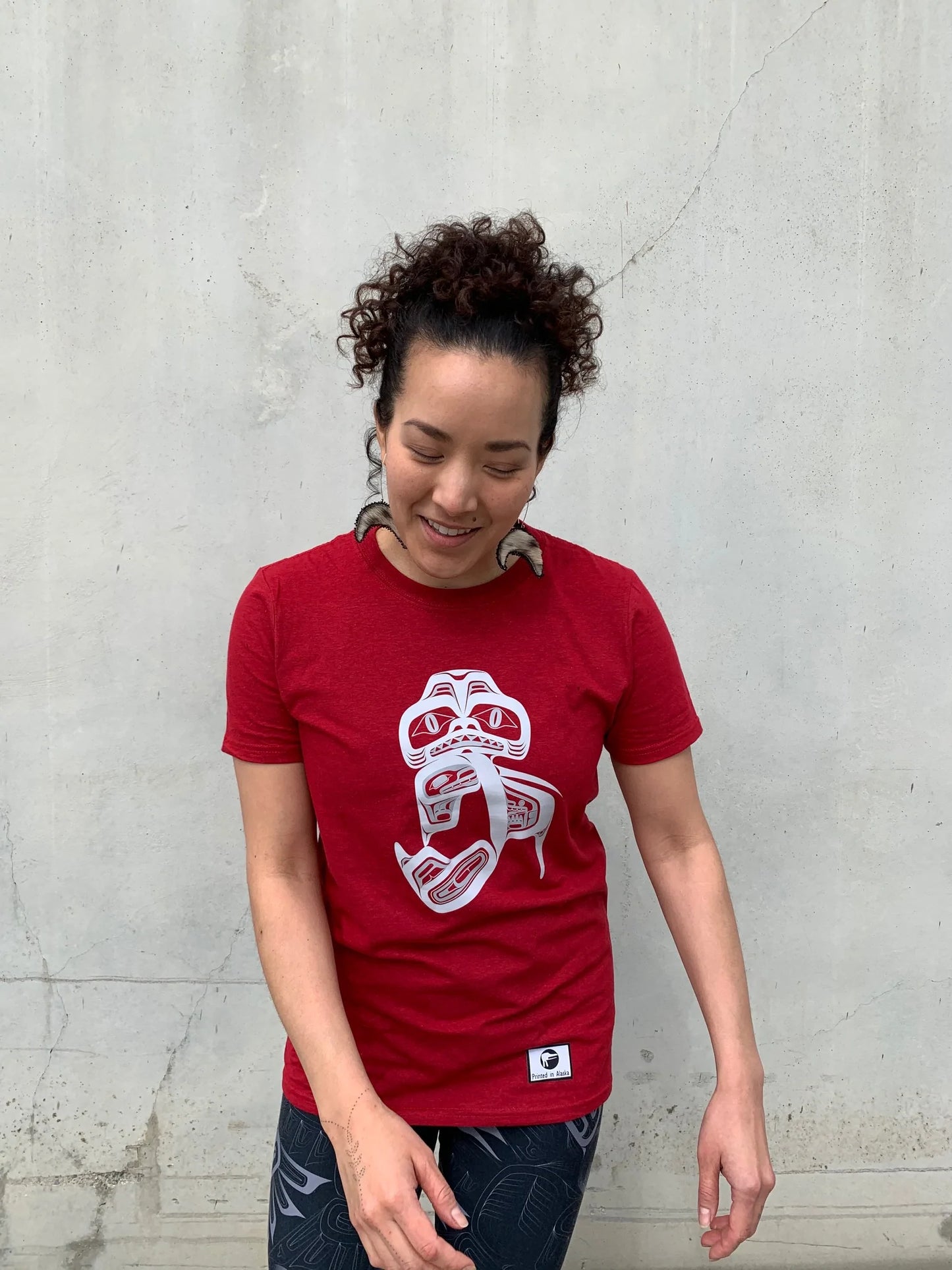 T-shirt - Shark, Cherry Red