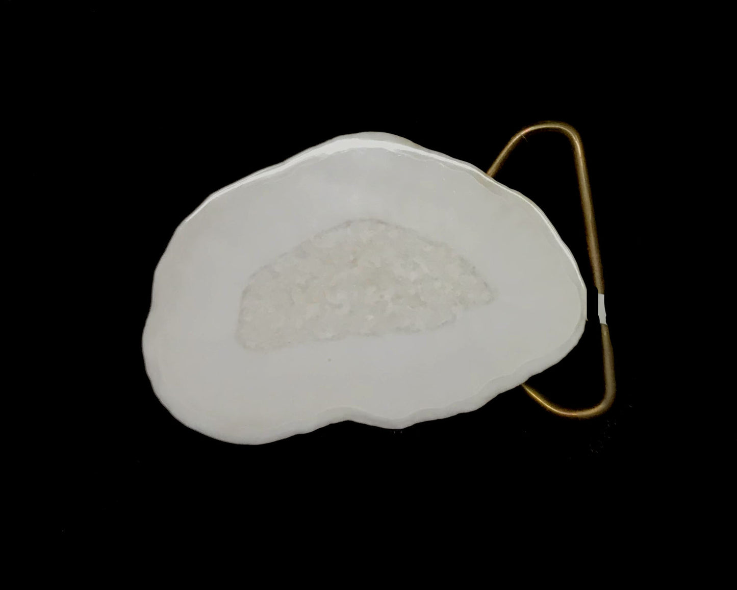 Belt Buckle - Tripp; Ivory Slice