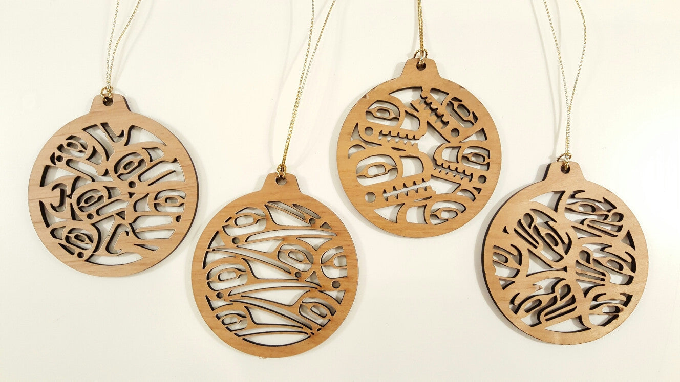 Trickster Co. Ornaments - Alder Wood (Family Collection)