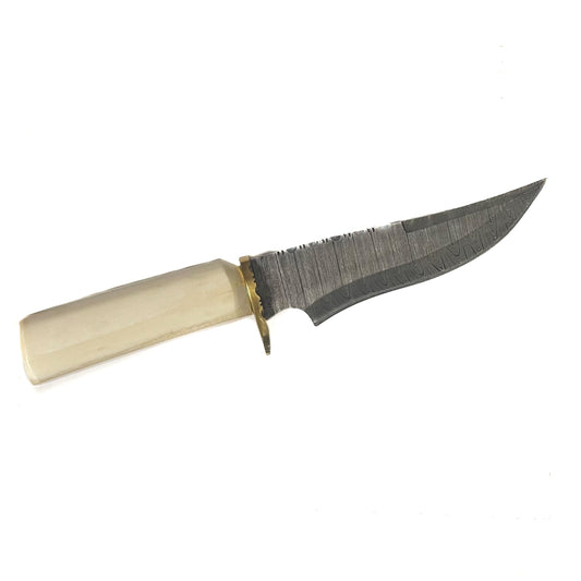 Handmade Walrus Ivory Knife by Athabascan Artist Leroy Burlip