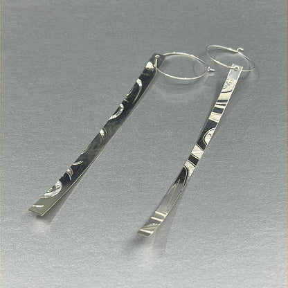 ER - N. Galanin; Silver, Curved Long Bar, 4.5"