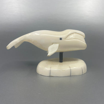 Ivory Carving- R. Kingeekuk; Bowhead, Ivory, Baleen