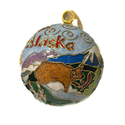 Juneau, Alaska Landmarks Design - Handcrafted Cloisonné Ornament