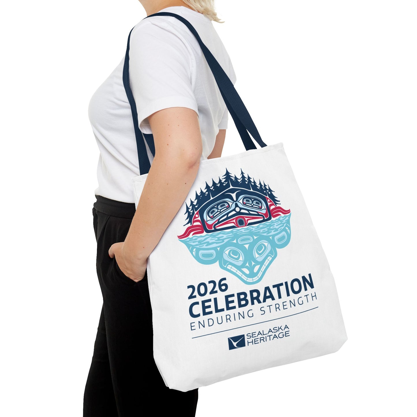 2026 Celebration Enduring Strength tote bag | Indigenous Pacific Northwest design