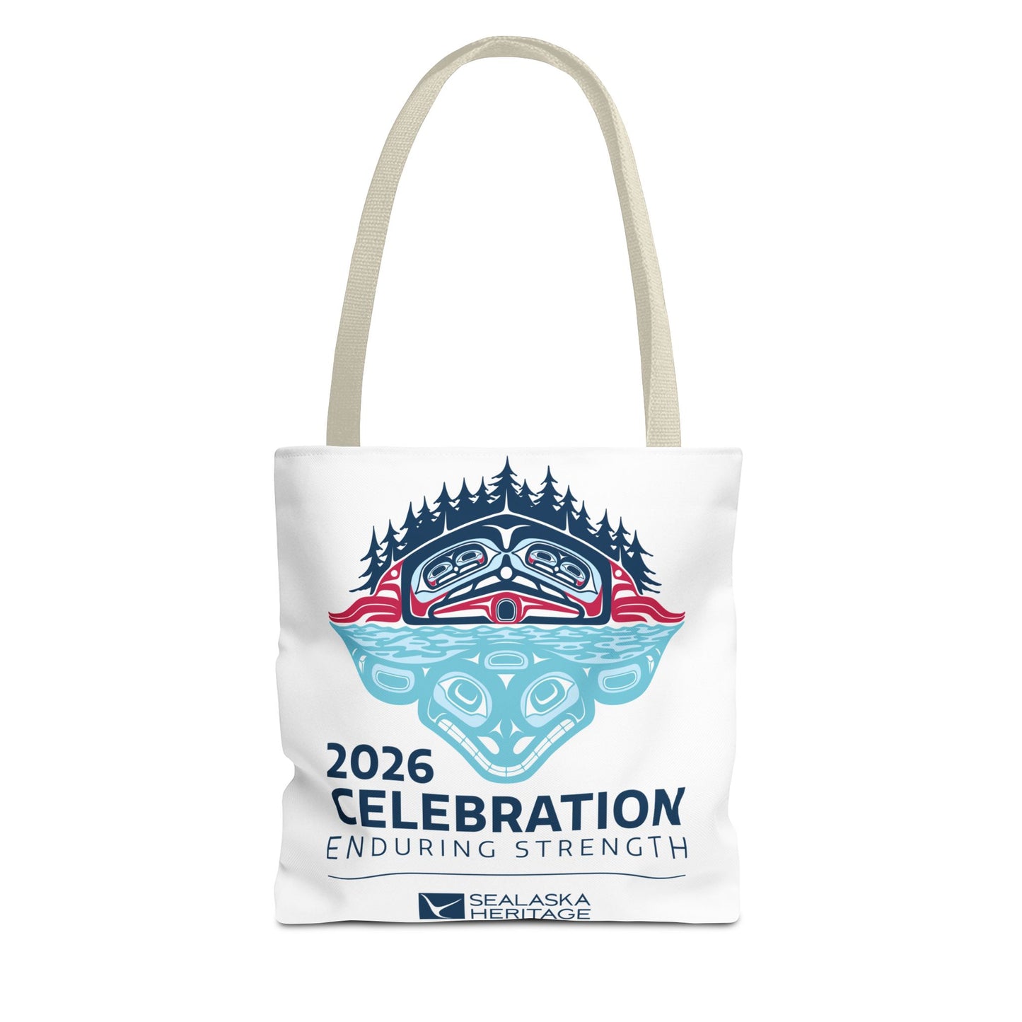 2026 Celebration Enduring Strength tote bag | Indigenous Pacific Northwest design