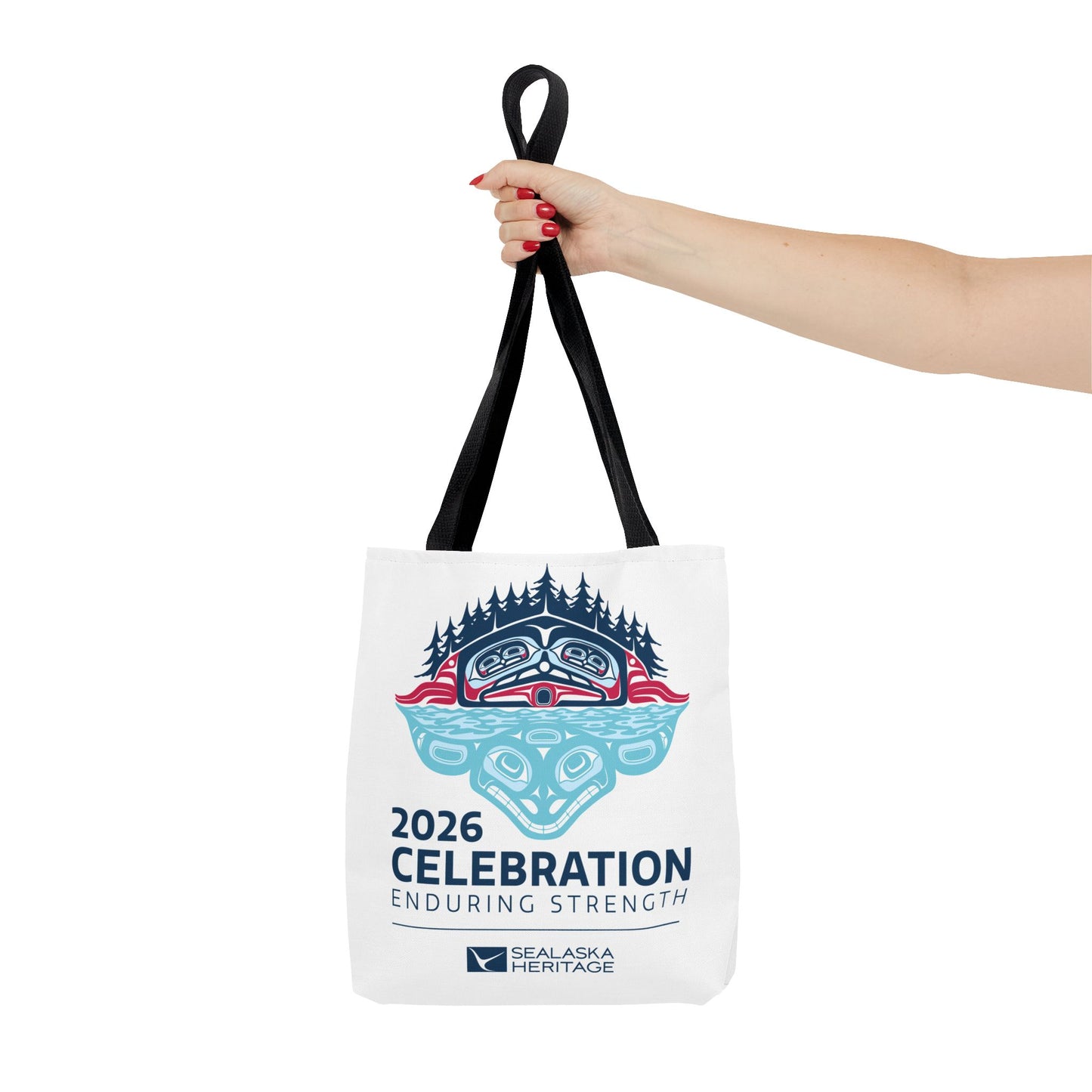 2026 Celebration Enduring Strength tote bag | Indigenous Pacific Northwest design