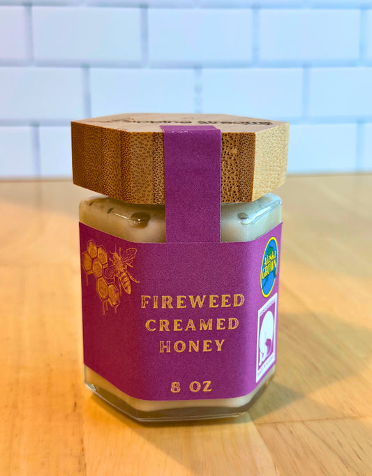ALASKAN FIREWEED CREAMED HONEY - 8 OZ