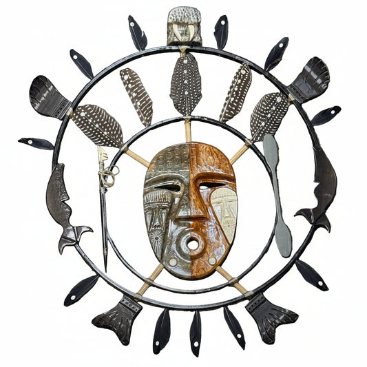 Wayne Komakhuk Large Yup'ik Spirit Mask - "Spirit of the Wind"