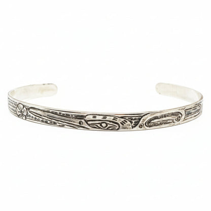 Andrew Tripp Bracelet Silver 1/4" - Hummingbird