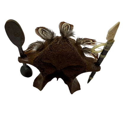 Wayne Komakhuk Small Yup'ik Spirit Mask - Seal Hunter