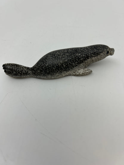 Ivory - Scrimshaw Spotted Seal