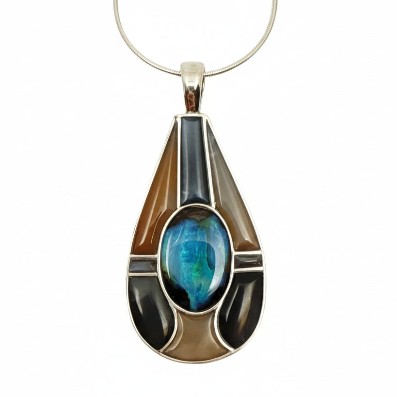 David Wallace Moonstone Opal Necklace