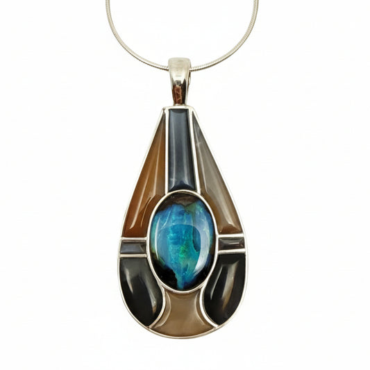 David Wallace Moonstone Opal Necklace