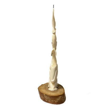 Robert McCoy-Apangalook Sculpture Ivory Seamammal Totem