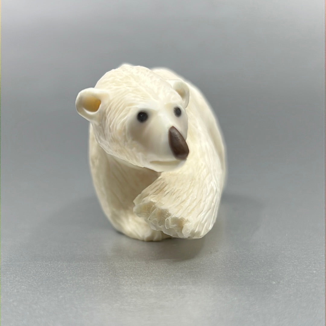 Ivory- Ungaluk; Walking Bear, Baleen, 4-3/4"