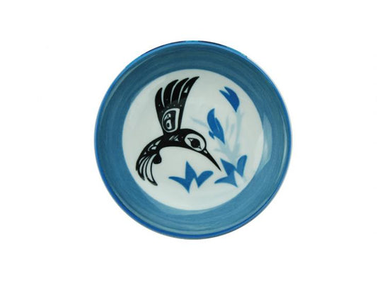 Small Round Dish Bill Helin Hummingbird