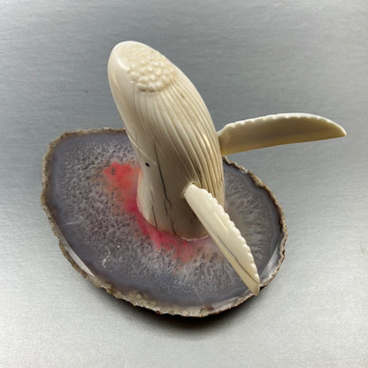 Ivory- Pungowiyi; Humpback Whale, Agate