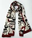 Eagle Silk Scarf (red/black)