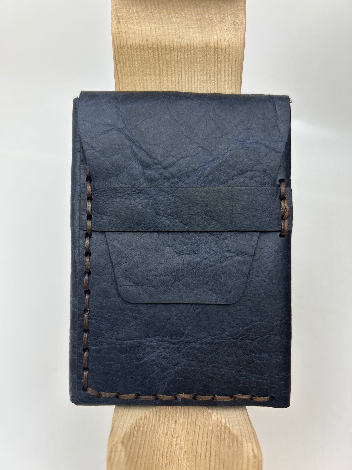 Hand-stitched Leather Nano Wallet