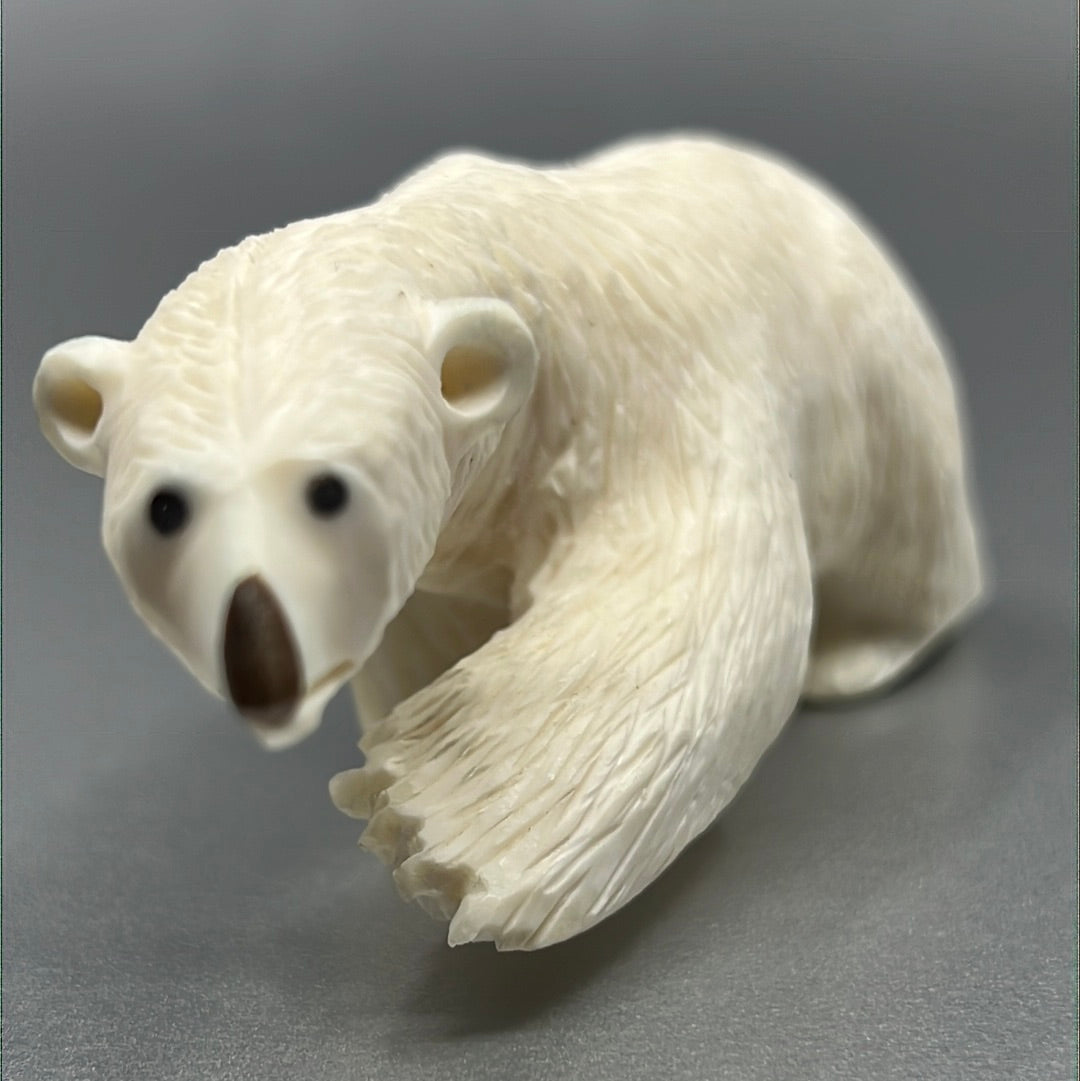 Ivory- Ungaluk; Walking Bear, Baleen, 4-3/4"