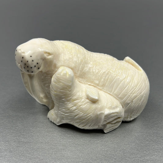 Ivory-Jones; Walrus Mom & Pup, 2.75"