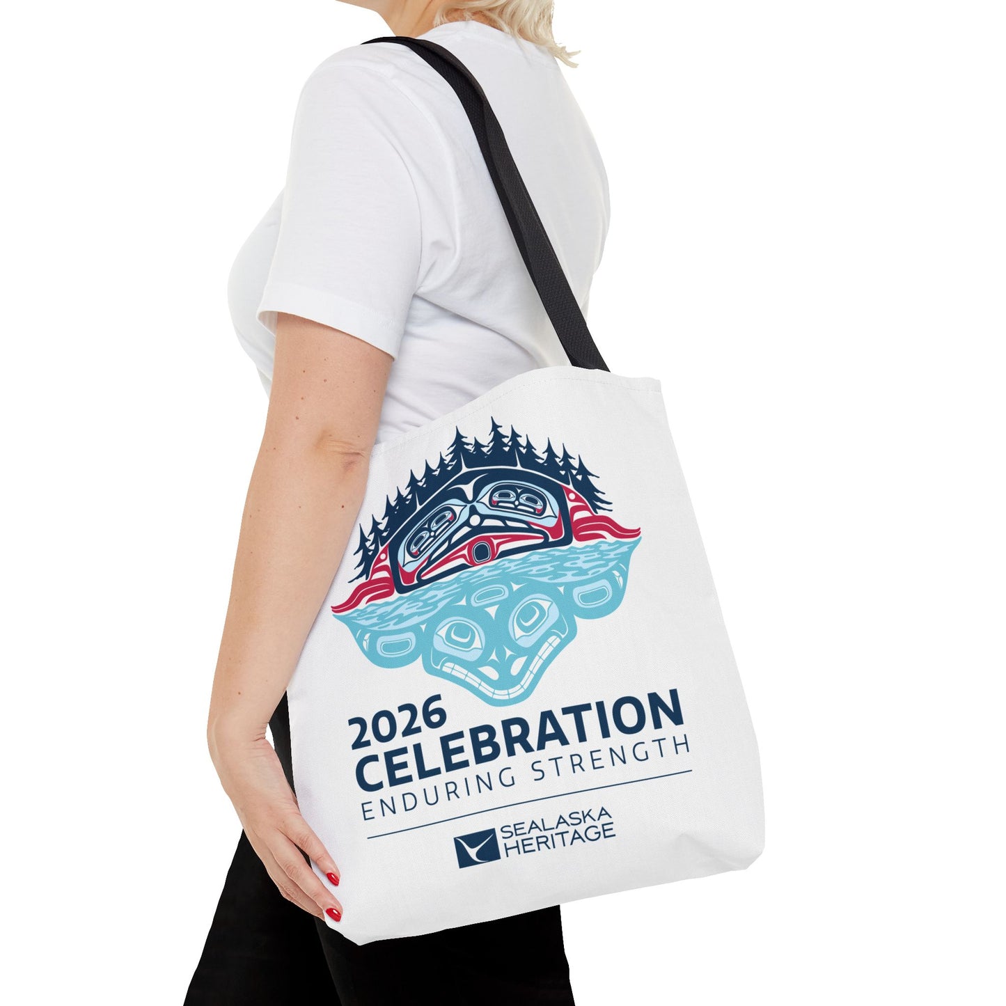 2026 Celebration Enduring Strength tote bag | Indigenous Pacific Northwest design