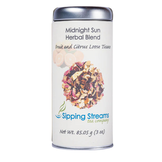 Tea - Sipping Streams, Midnight Sun Herbal Tea, 3 oz Tin