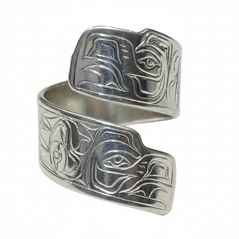 Tammy Owens Wrap Ring Silver - Ravens