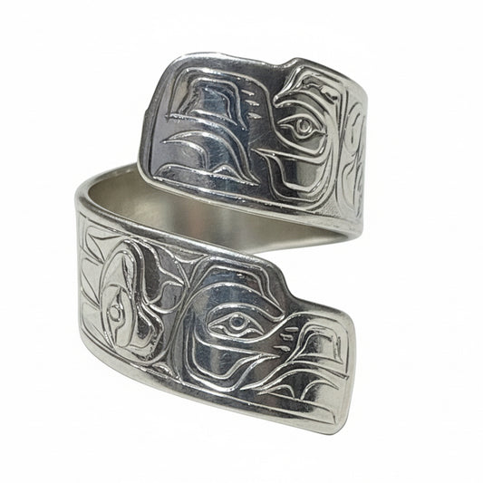 Tammy Owens Wrap Ring Silver - Ravens