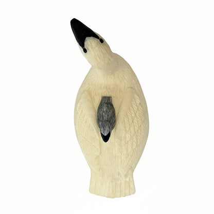 Fred Mayac - Trumpeter Mother Swan with Baby