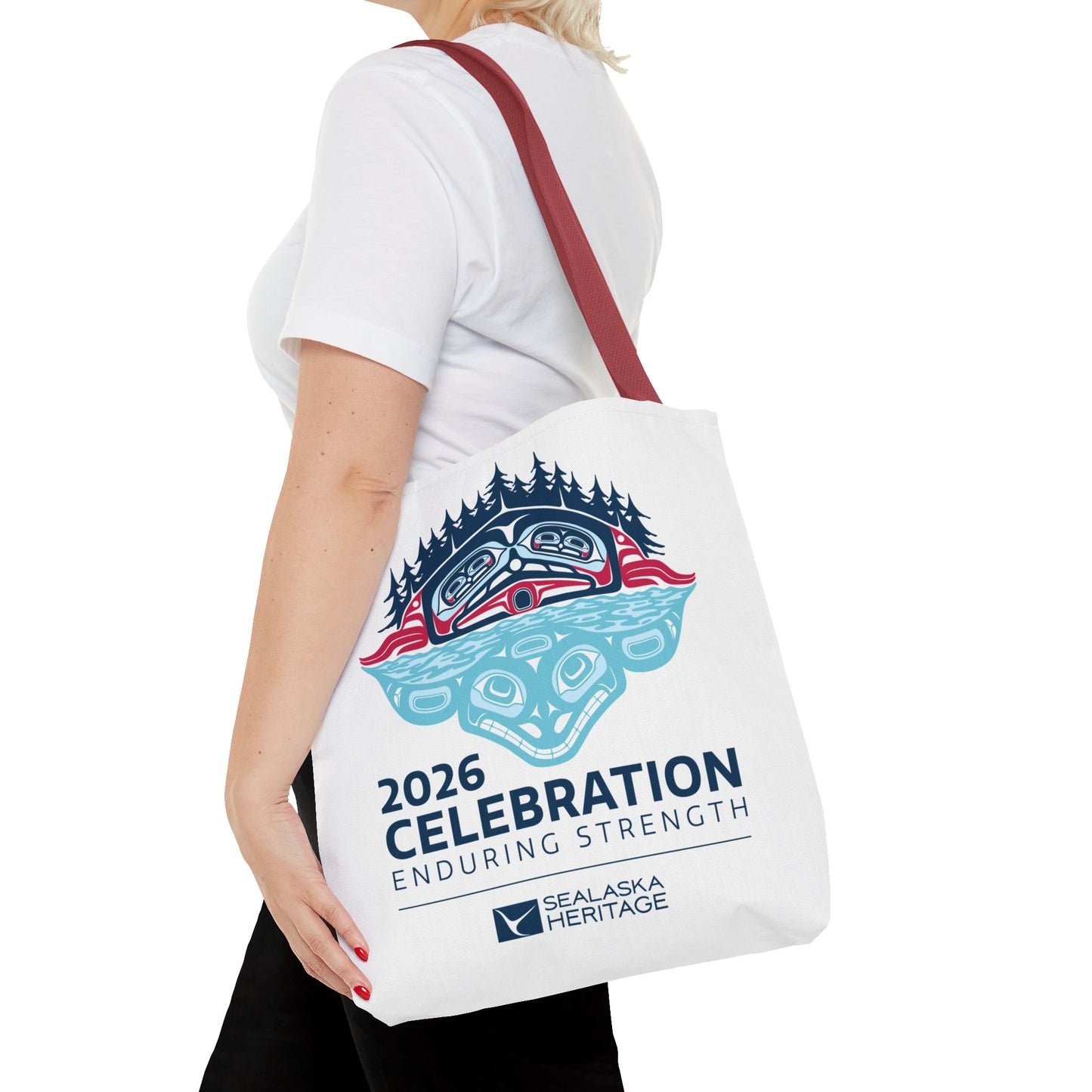 2026 Celebration Enduring Strength tote bag | Indigenous Pacific Northwest design