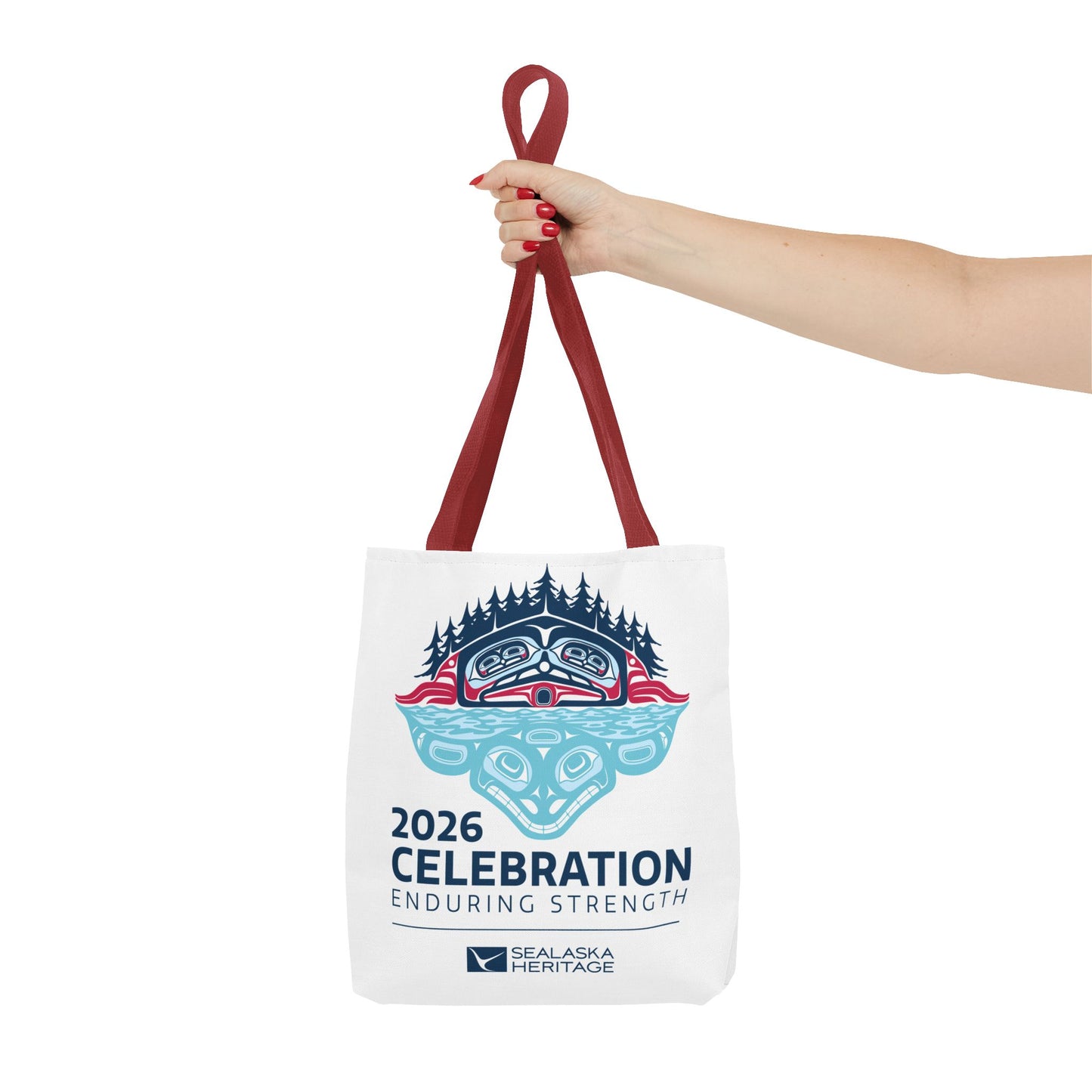 2026 Celebration Enduring Strength tote bag | Indigenous Pacific Northwest design