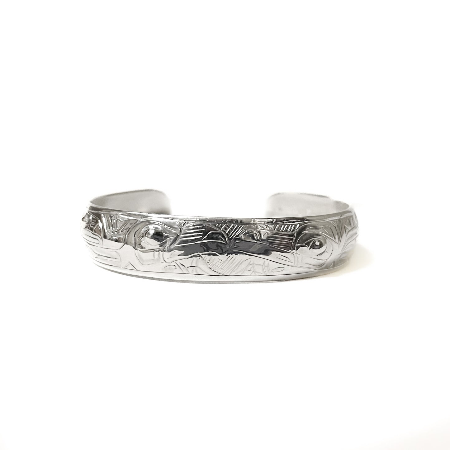 Gene Chilton Bracelet Silver 1/2" - Lovebirds