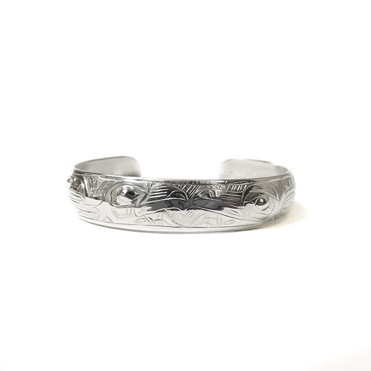 Gene Chilton Bracelet Silver 1/2" - Lovebirds