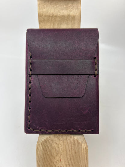 Hand-stitched Leather Nano Wallet