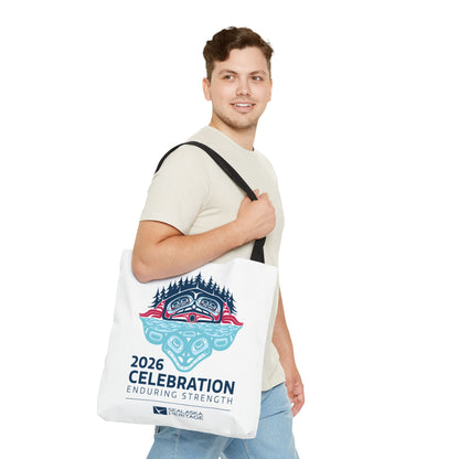 2026 Celebration Enduring Strength tote bag | Indigenous Pacific Northwest design