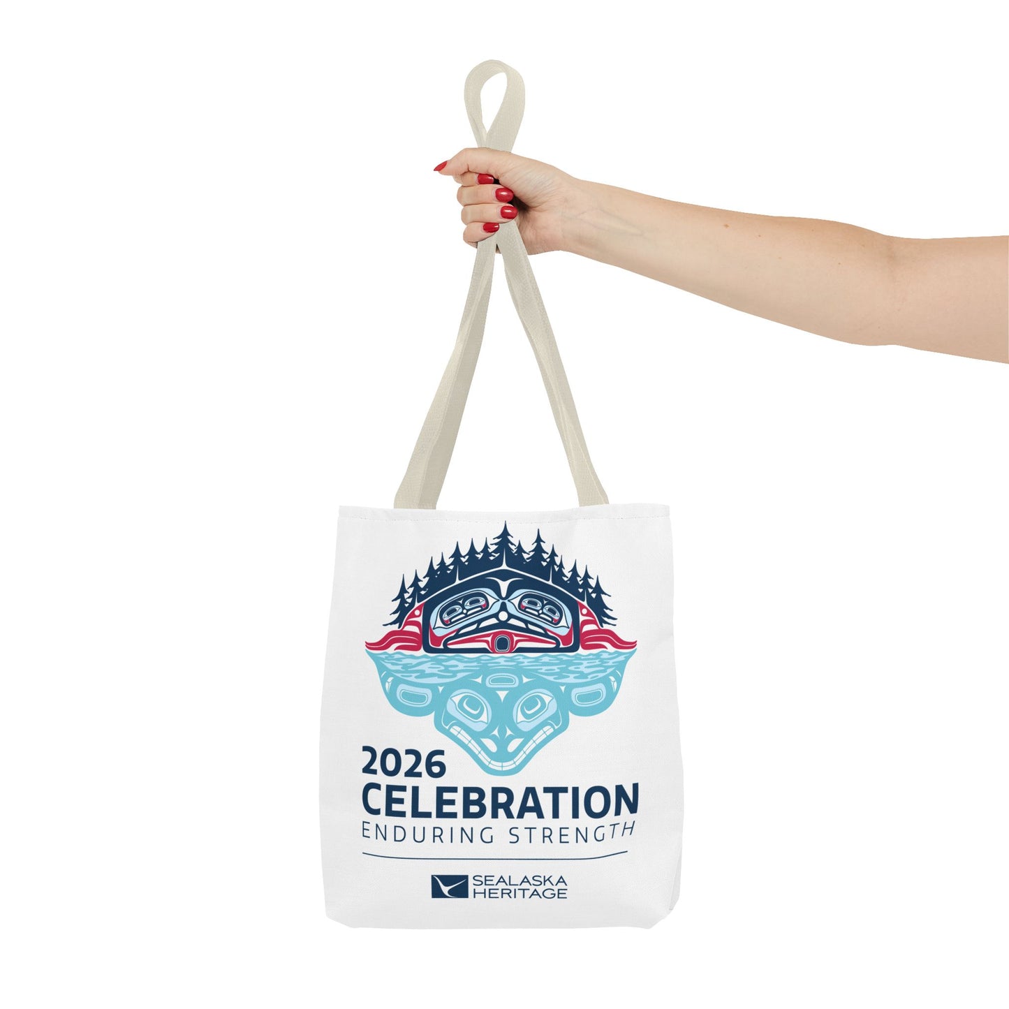 2026 Celebration Enduring Strength tote bag | Indigenous Pacific Northwest design