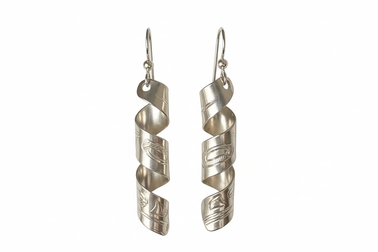 Samuel Sheakley Earrings Spiral - Lovebirds