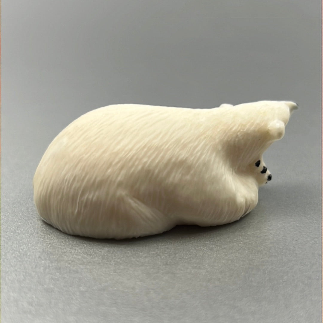 Ivory- J. Uglowook, Resting Polar Bear, Various Sz