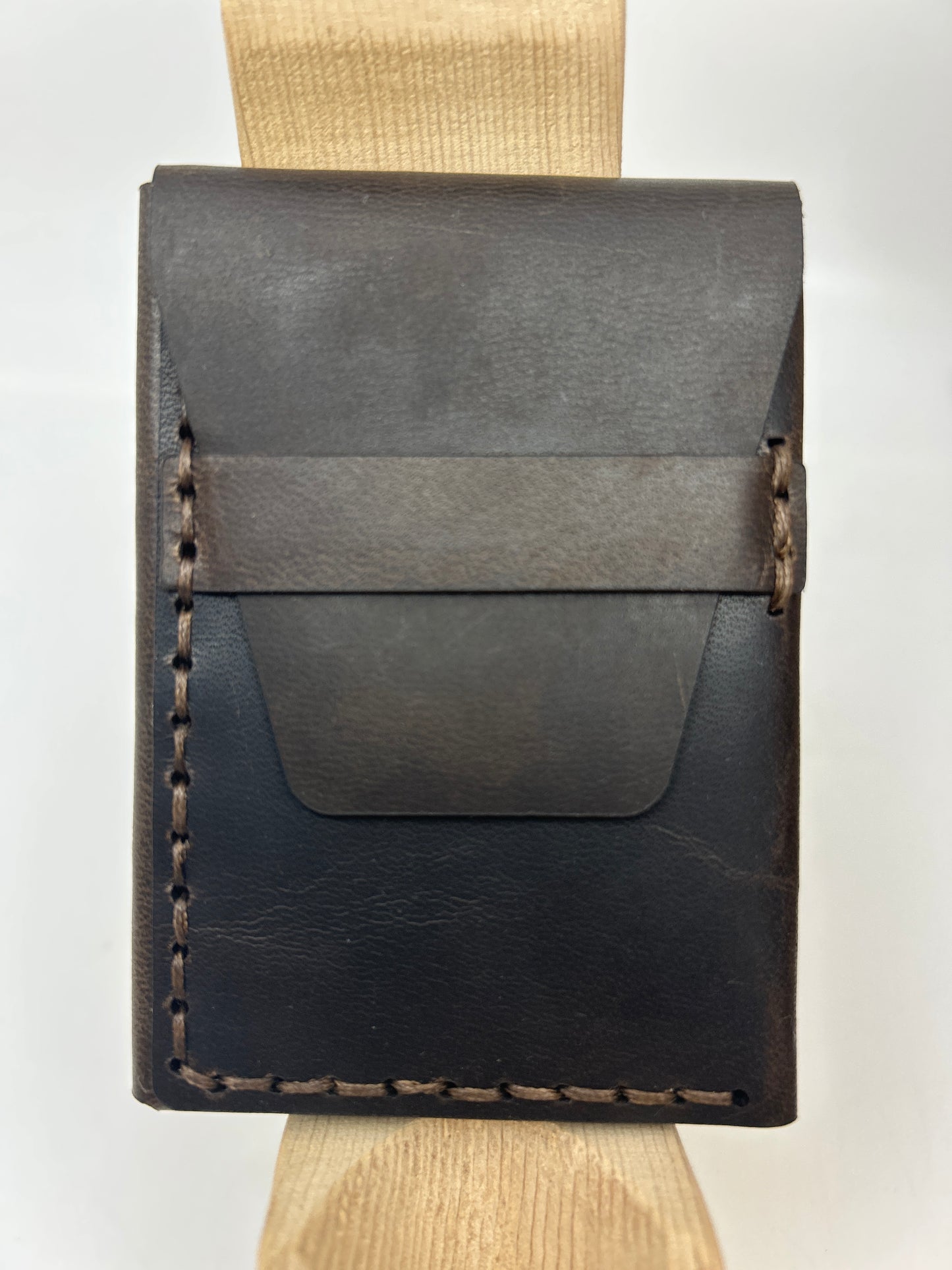 Hand-stitched Leather Nano Wallet
