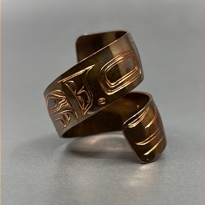 Samuel Sheakley Scarf Ring Copper Raven Formline