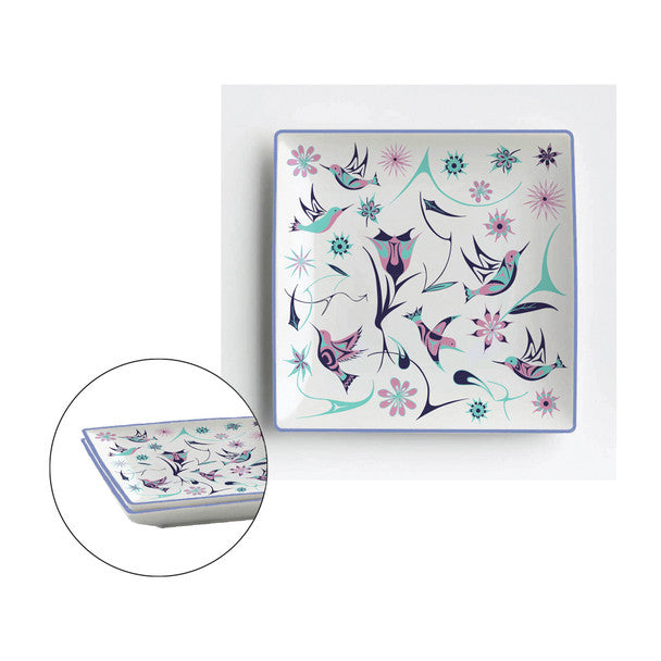 Appetizer Plates (Set of 2) - Hummingbird