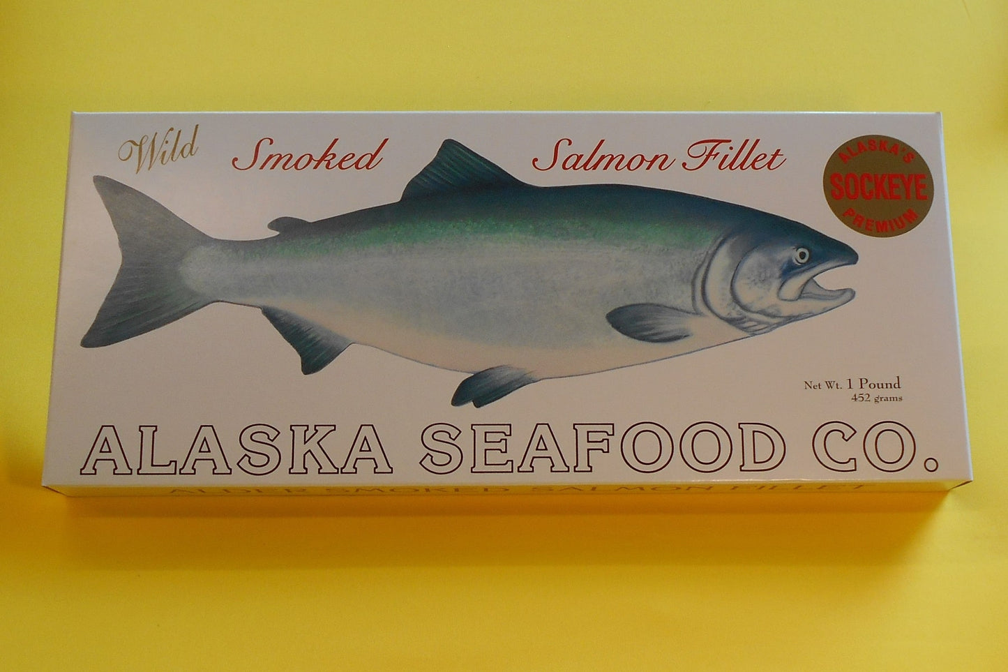 Food - Wild Smoked Sockeye Salmon Fillet, 1lb