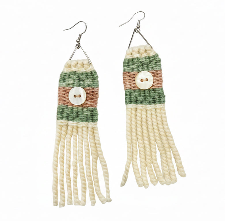 GarnetAnn Designs Earrings - Solids with Button