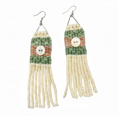 GarnetAnn Designs Earrings - Solids with Button