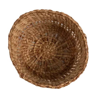 Holly Churchill Small Open Weave Basket False Embroidery
