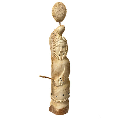 John Weyiouanna Sculpture Whalebone Drummer