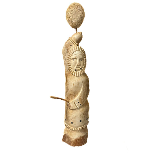 John Weyiouanna Sculpture Whalebone Drummer